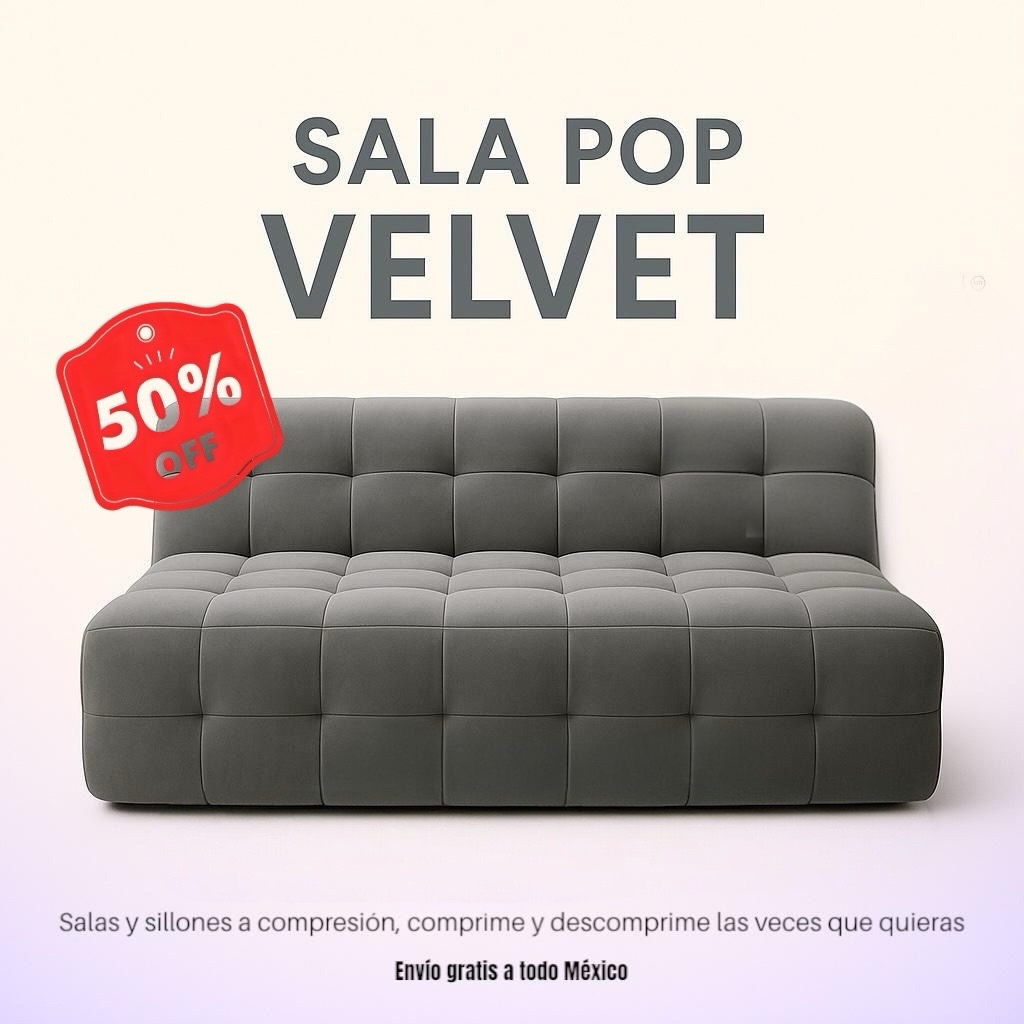 Sofá velvet Pop