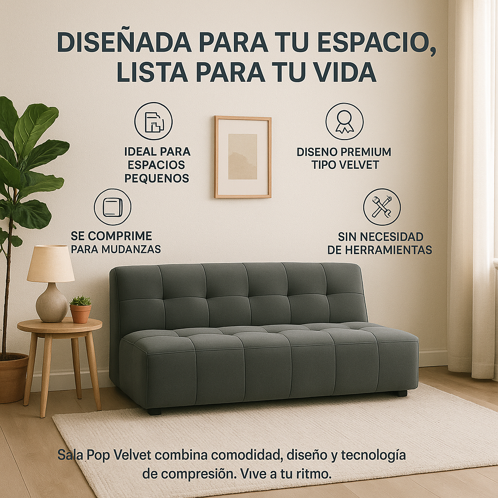Sofá velvet Pop
