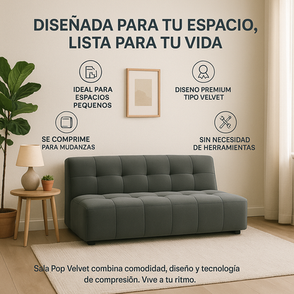 Sofá velvet Pop